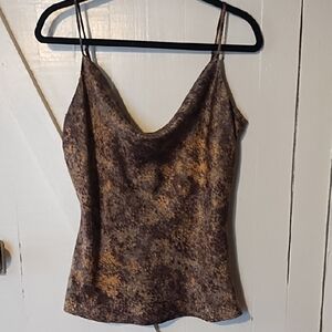 Fate Brown Patterned Camisole Top